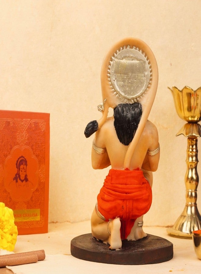 Servdharm Hanuman God Idol 6.7" | Resin Hanuman Ji Decorative Showpiece, Statue for Home Decor I God Murti for Home Temple, Pooja Rituals, and Gifting - Image 4